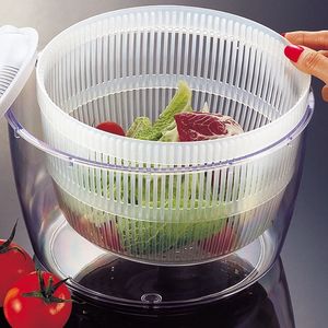 Escurridor de Ensaladas Multifuncional de Plástico con Manivela, Herramienta para Secar Verduras y Eliminar el Agua - Product Image 3