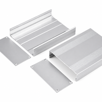 Boîtier en alliage d'aluminium sur mesure 145*68mm pour alimentation de circuit imprimé, boîte de jonction d'instrument, boîtier de projet OEM IP54
