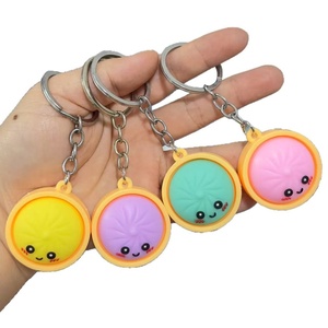 <b>Keychain</b> Accessories Dumpling <b>Keychain</b> Charm Soft Stuffed Cute Dumpling Eco-Friendly Customize Promotional <b>Keychain</b> - Product Image 6