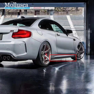 Faldones Laterales Estilo 3D de Fibra de Carbono Real para BMW Serie 2 M2 F87 Coupé, Alerones Laterales 2014-2020 - Product Image 6