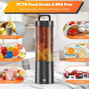 Licuadora Portátil Mini de Alta Calidad de 450 ml, Licuadora Eléctrica de Mano con Batería, Vaso para Smoothies, Uso en Autocaravanas, Alimentación por USB - Product Image 6