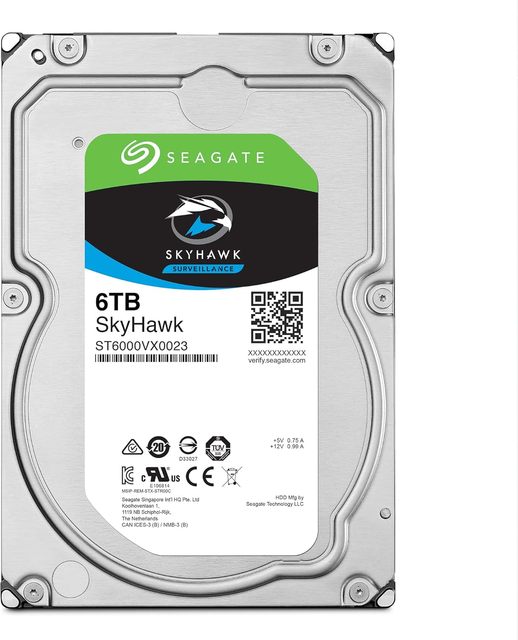 2024 New for Seagate 8T Hard Disk ST8000VX0022 8TB SKYhawk Monitoring Desktop Computer Mechanical Serial Port 8t