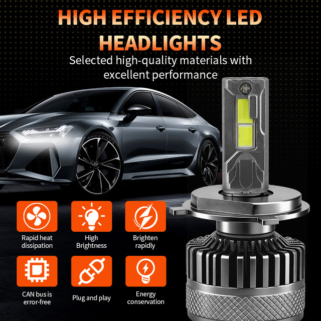JHS A150 High Power Led Headlight Bulb 150W Led Car Headlight 6000K Waterproof Driving Foglights for Cars SUV Jeeps Wrangler