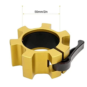 Vente en gros 2 pcs Fitness en aluminium 2 pouces à dégagement rapide 50MM métal Gym haltérophilie haltère serrures collier haltère pinces - Product Image 3