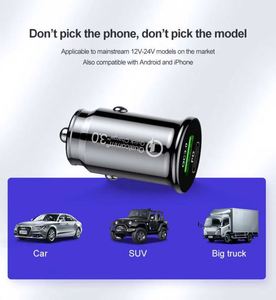 Best Sellers Product QC3.0 Type <b>C</b> PD Car Charger 3 in 1 <b>USB</b> Charger 3A Smart Fast Charging Phone Car <b>Adapter</b> - Product Image 5