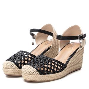 Xti Women's Espadrille Wedges Black 142893 Open Toe Summer <b>Sandals</b> - Product Image 4