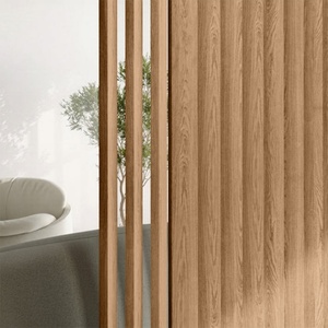 Modern Decorative Room Divider Vertical Slat Wall <strong>Partition</strong> for Restaurant Interior Design and Cafe Open <strong>Plan</strong> Space Planning - Product Image 4