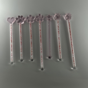 Juego de servicio de bebidas de cristal Rosa personalizado para bares, cafés, familias, fiestas, bodas, para mezcladores de bebidas de té y café - Product Image 2