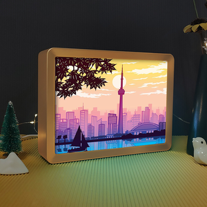 <span class=keywords><strong>Toronto</strong></span> Đèn Hoàng Hôn Phong Cảnh Thành Phố Hộp Bóng Khung Ảnh Tùy Chỉnh Bằng Nhựa Đồ Dùng Quà Tặng Nhẹ Để Trang Trí Nhà Cửa - Product Image 4