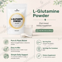 AegleWell Poudre de L-Glutamine Végétalienne Sans Arôme, Complément de Soutien Intestinal et Musculaire, Emballage Personnalisé avec Logo pour les Marques de Nutrition Sportive