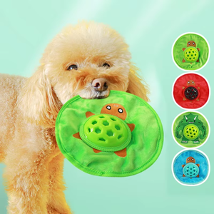 1 unidad de disco volador ecológico de dibujos animados para mascotas, juguete con sonido, tapete interactivo para alimentación lenta de perros, dispensador de comida, disco suave de 22 cm - Product Image 5