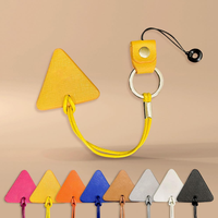 Marqueur de balle de golf triangulaire d'extérieur avec bande en cuir PU, accessoires de golf personnalisables vierges, cadeau de luxe pour les golfeurs