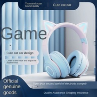 Auriculares Over-Ear para eSports BT035 con Luz Degradada, Orejas de Gato, Principio de Vocalismo Dinámico JL para Venta al por Mayor