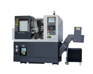 Torno de torneamento CNC com eixo único, torno vertical automático de fábrica superior, sistema de controle Siemens