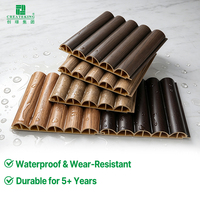 Panneau mural WPC PVC insonorisant, ignifuge et imperméable à motif géométrique pour usage commercial, domestique et divertissement, idéal pour les zones TV modernes