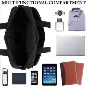 Natureamazon — mallette en Nylon pour hommes, sac à bandoulière noir pour ordinateur portable, mallette étanche, promo