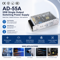 Alimentation sans interruption (ASI) DC AD-55A 12V, mini chargeur de batterie 55W 13.8V 3.5A, boîtier en aluminium unique, garantie 2 ans, CE RoHS