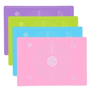 Tapis de cuisson en silicone moderne Zenidoo 40x50cm, écologique, antidérapant, souple, rectangulaire, pour pétrir la pâte, la pizza, les gâteaux, la cuisson au gril - Product Image 1