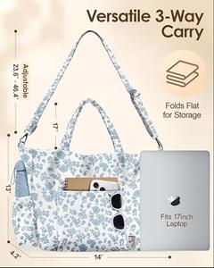 Nuova Borsa <span class=keywords><strong>a</strong></span> Tracolla in Velluto <span class=keywords><strong>a</strong></span> Coste Personalizzata di Tendenza, Grande Capacità per Viaggi e <span class=keywords><strong>Lavoro</strong></span> - Product Image 6