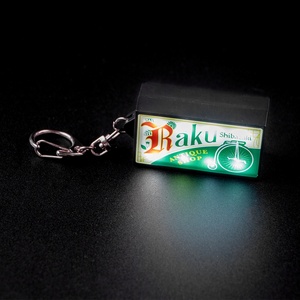 Chất lượng cao tùy chỉnh logo mini LED đèn pin keychain khuyến mại Acrylic mini nhựa Keychain với Led đèn pin - Product Image 3