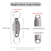 Porte-clés magnétique portable mini, aimant puissant, attache rapide, utilitaire pour le quotidien, cadeau pour l'extérieur