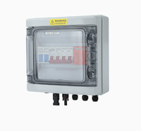 Boîtier de Jonction Solaire ABS IP66 500V DC 32A 3 Entrées 3 Sorties, Boîtier de Combinaison 6 Voies Étanche pour Distribution Extérieure de Panneaux Solaires