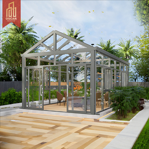 Serre de jardin préfabriquée en verre de sécurité, véranda en aluminium, style victorien, provenant d'Europe - Product Image 6