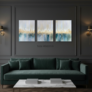 Conjunto de arte de pared en lienzo con diseño de olas del océano, 3 piezas, <span class=keywords><strong>cuadro</strong></span> enmarcado para decoración de sala de estar y dormitorio - Product Image 1