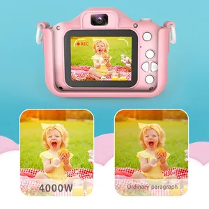 Для детей с милой лошадкой и мини цифровая камера игрушки 40MP 2-дюймовый экран видеокамеры детские развивающие игрушки для детей, лучший подарок на день рождения