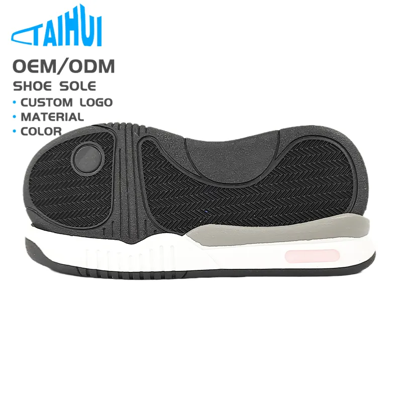 Mode Bequeme TPR Schuhe Sohle Anti Slip Sneaker PU Sohle für Frau Blatt Sport Casual Laufsohle Hersteller