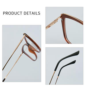 กรอบแว่นตา Tr90 ทรงแคทอาย 52-18-137 ป้องกันแสงสีฟ้า ดีไซน์แบบเต็มกรอบ สำหรับทุกเพศ - Product Image 2