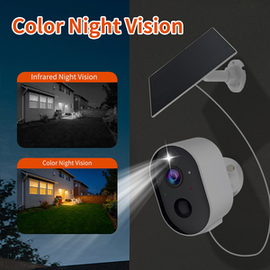 Caméra de surveillance extérieure solaire sans perçage, vision nocturne couleur, faible consommation, étanche IP66, 3MP HD, alarme PIR, personnalisable par le fabricant - Product Image 4
