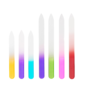 Vente en gros de <span class=keywords><strong>lime</strong></span> à ongles personnalisée à la <span class=keywords><strong>lime</strong></span> trempé double face en verre véritable coloré méné <span class=keywords><strong>lime</strong></span> à ongles en verre cristal - Product Image 1