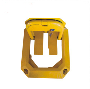 Verrou <span class=keywords><strong>de</strong></span> stationnement triangulaire pliable en acier thermolaqué avec clé sécurisée pour espace réservé - Product Image 5