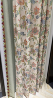 Rideau en chenille jacquard floral de style vintage américain - Couleurs riches et intenses - Effet médiéval - Convient également aux housses de canapé et aux coussins