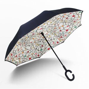ร่มกันฝนแบบติดรถยนต์ รุ่น C-Type Standing Plus Anti-Storm ด้ามยาว สำหรับธุรกิจ แบบสองชั้น พับกลับได้ - Product Image 3
