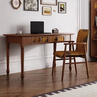 Escritorio Esquinero Negro Retro para Maquillaje y Oficina en Casa con Estantes de Almacenamiento y Gestión de Cables