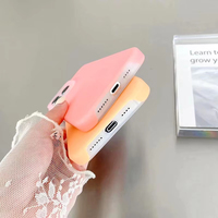 Coque de Téléphone en Silicone Liquide Couleurs Bonbon Anti-Choc et Douce au Toucher pour iPhone 16 15 14 13 12 11
