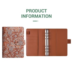 Carnet de comptabilité A6 en similicuir à motifs floraux européens et américains, à feuilles mobiles, idéal pour les affaires transfrontalières, cadeau créatif et original - Product Image 4