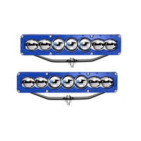 Phare de calandre à 6 LED, bicolore blanc-jaune, faisceau haut/bas, éclairage tout-terrain 12V 24V pour SUV