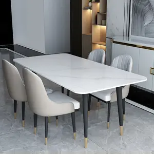 European Dinning Metal Frame Highend Luxury Tables Chairs Modern Dining Used Restaurant Table And Chairs