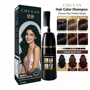 Tinte Permanente para el Cabello CHUYAN, Crema Nutritiva Profunda Enriquecida con Queratina, Ideal para Viajes, Portátil, Certificado ISO GMPC, Precio Directo de Fábrica - Product Image 1