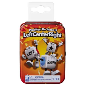 Classic Left Center Right Game Dice And Chips In A Tin
