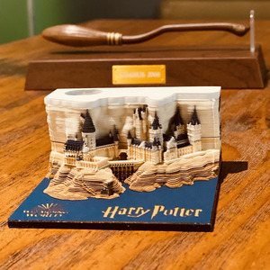 Omoshiroi Block Magic 3D Château de <span class=keywords><strong>Poudlard</strong></span> en papier, bloc-notes, cadeaux sympas pour enfants à Noël - Product Image 2