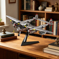 Kits d'avions en plastique 1/48, P-38 Lighting, avion de chasse américain, modèle d'avion de l'armée de l'air, blocs de construction pour enfants