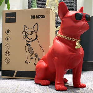 CH-M235 Dễ Thương Động Vật Phim Hoạt Hình Con Chó Xách Tay Siêu Bass Lớn Bằng Giọng Nói Bulldog Không Dây Xách Tay Bluetooh Pháp Bulldog Loa - Product Image 3