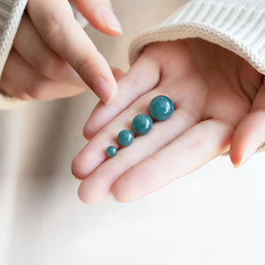 Natural Type a Untreated Blue Watery Guatemala Jadeite Rondelle <strong>Coin</strong> Spacer Beads,Icy Clear Blue Jade Loose Beads,DIY Jewelry - Product Image 4