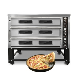 Four à <span class=keywords><strong>pain</strong></span> et four à pizza combinés, équipement de cuisson électrique en acier inoxydable pour les entreprises de restauration - Product Image 1