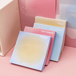 Dễ thương Pet lòng đỏ trứng Gradient tự dính Memo Pad 8x8cm tùy chỉnh sinh viên thi văn phòng Nguồn cung cấp - Product Image 5