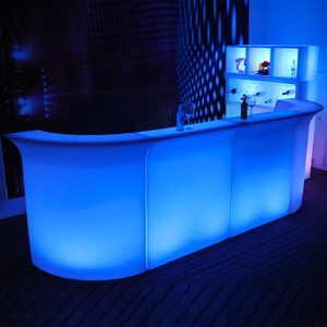 ชุดโต๊ะบาร์ขนาดใหญ่ไฟ LED ทันสมัยสำหรับกลางแจ้งใช้งานได้กับโต๊ะบาร์เฟอร์นิเจอร์พลาสติกพร้อมชุดประกอบฟรี - Product Image 6